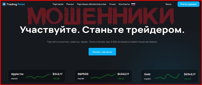 [Мошенники] t-point.online – Отзывы, развод, лохотрон! Брокер Trading Point мошенник