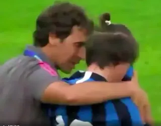 Pictures: Real Madrid youth manager Raul cheers distraught Inter youngster after defeat