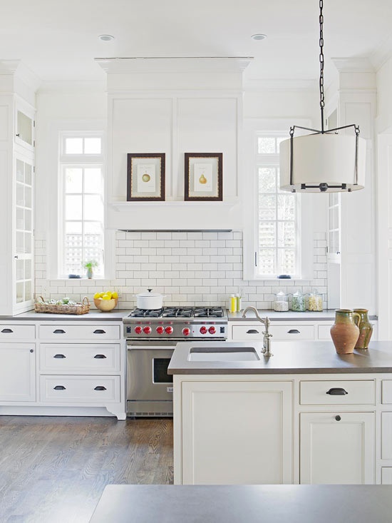 White Subway Tile Kitchen