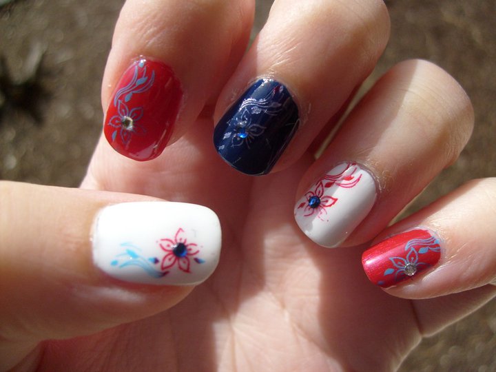  July 4th Nails By Amra Silajdzic 