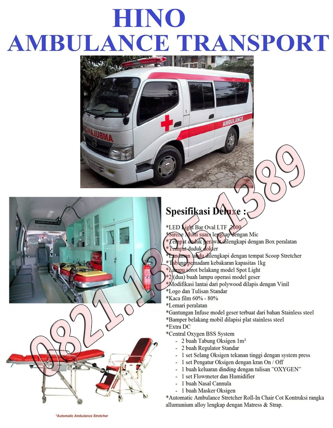 Spesifikasi Truck Ambulance Hino