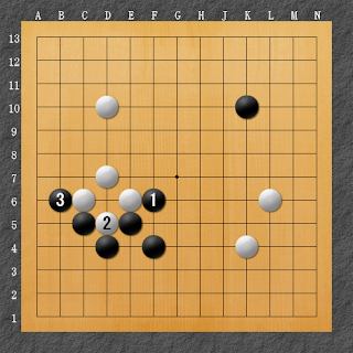 棋譜解説図（数字、記号入り）