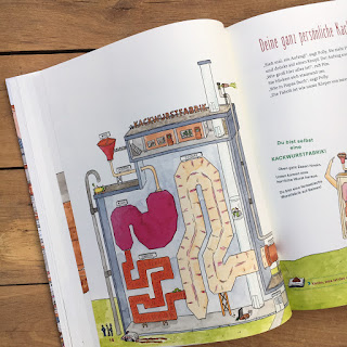 "Die Kackwurstfabrik" von Marja Baseler und Annemarie van den Brink, illustriert von Tjarko van der Pol, Verlag Klett Kinderbuch, Kindersachbuch ab 7 Jahren