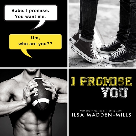 White Text Box: Babe. I promise. You want me. Yellow Text Box: Um, who are you? I Promise You by Ilsa Madden-Mills