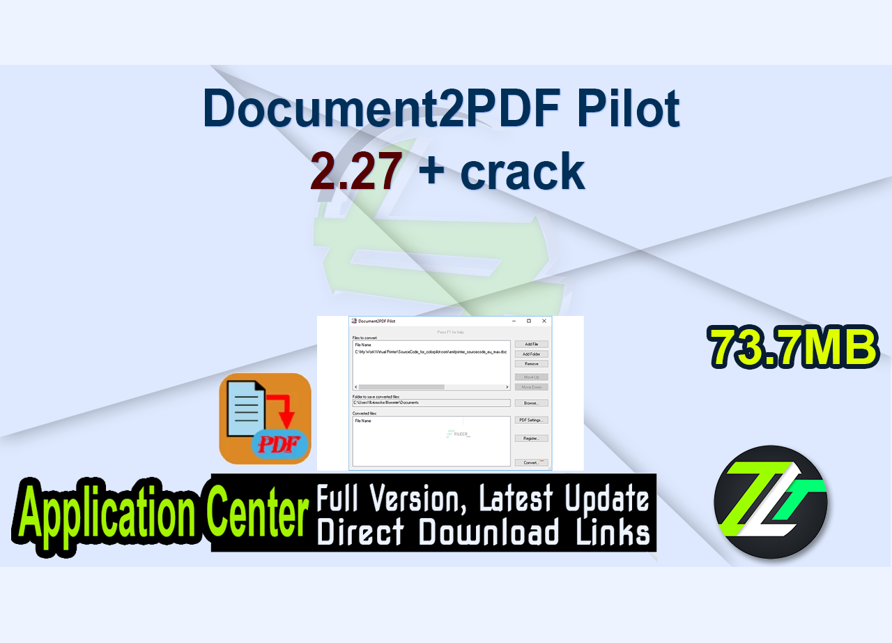 Document2PDF Pilot 2.27 + crack