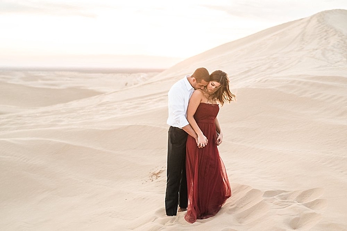 A Romantic Sand Dunes Engagement Session from Victoria Johansson Photography