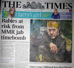 The Times seems to claim babies are at risk from MMR 2013!