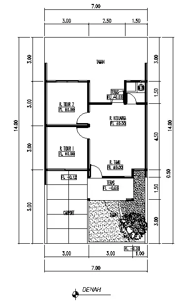 Konsep denah T.45