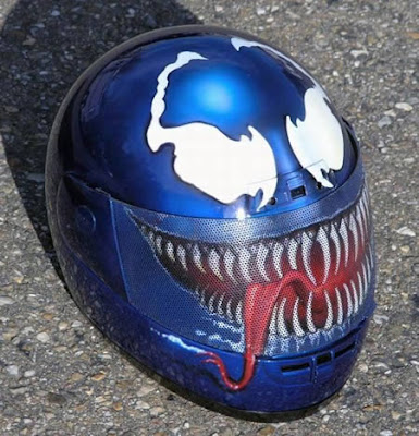 airbrush helmet venom designs