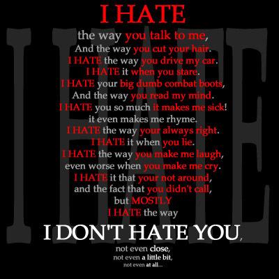 Love  Picture Quotes on Hate You  I Miss You  I Love You