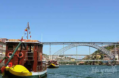 Puente Dom Luis con rabelo