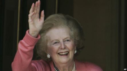 Margaret Thatcher oo London ku Geeriyootay