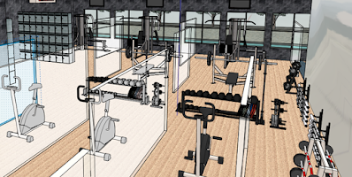 design in body building area