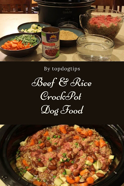 Beef and Rice Crock Pot Dog Food