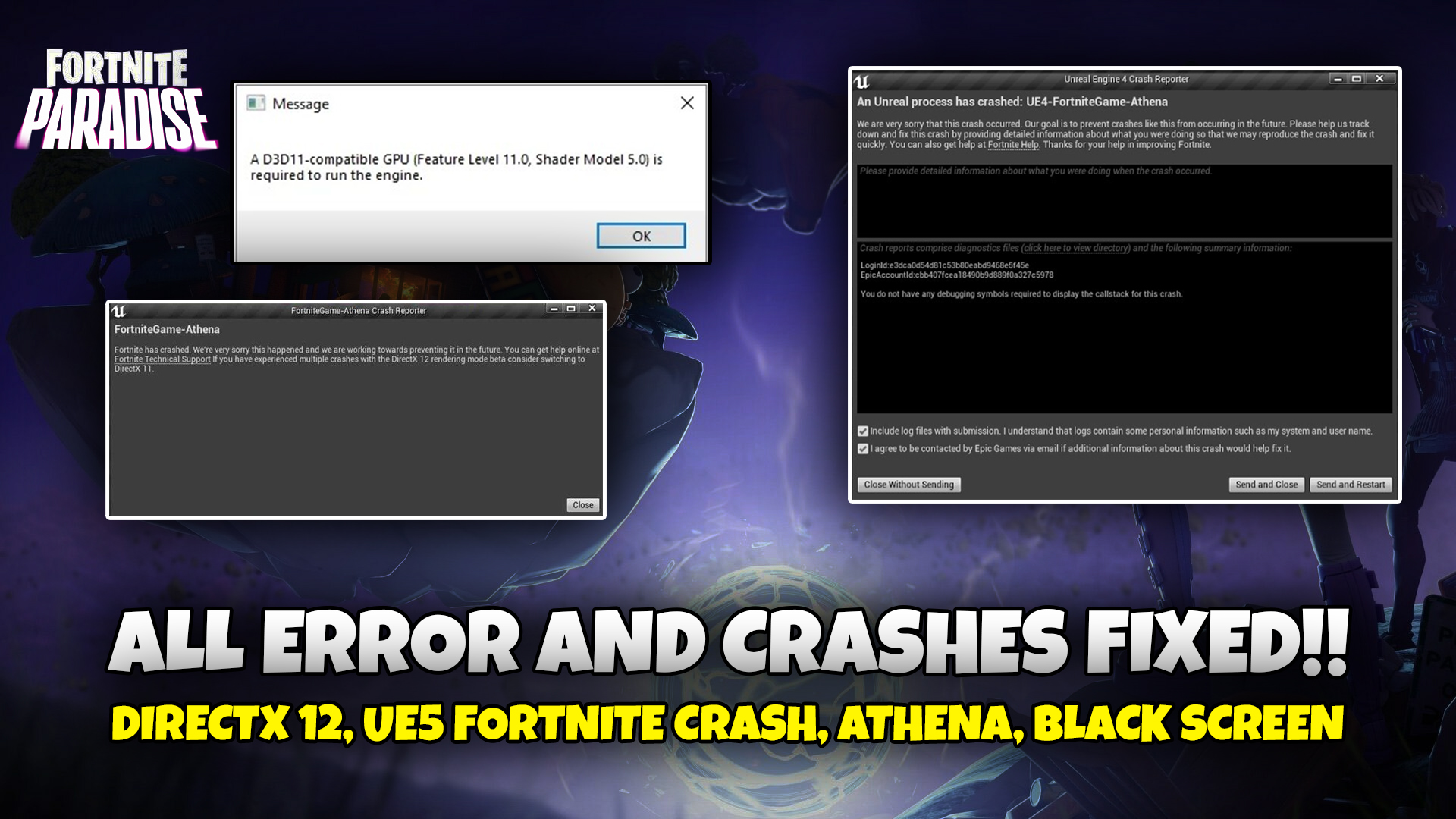 Crash reporter что делать. Fortnite crash Reporter. FORTNITEGAME Athena crash Reporter. Crashi ue4. Unreal crash Reporter Fortnite.