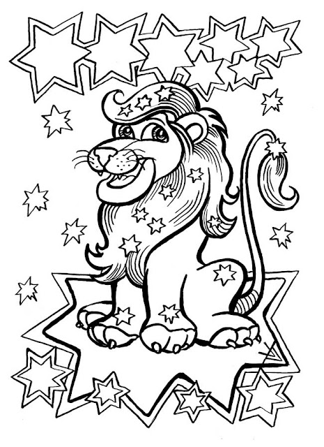 coloring page,horoscope,Leo,astrology,free,printable,anti-stress,