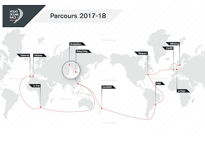 Parcours de la Volvo Ocean Race 2017