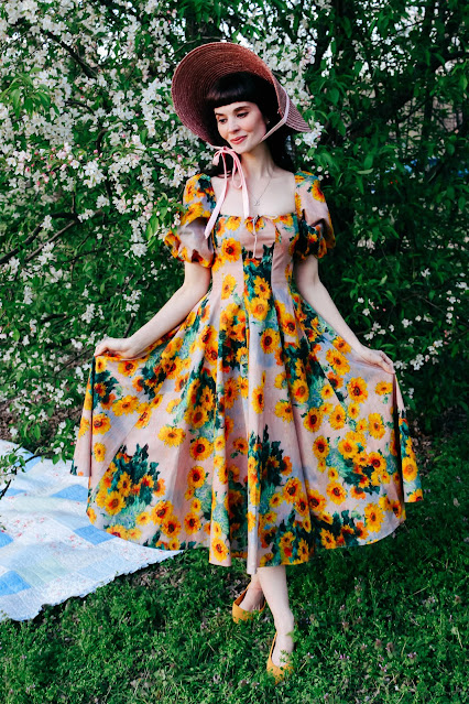 Selkie Money Sunflowers Day Dress