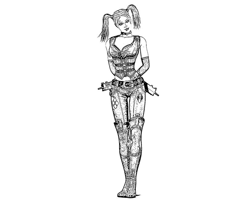 printable-batman-arkham-city-harley-quinn-sketch_coloring-pages