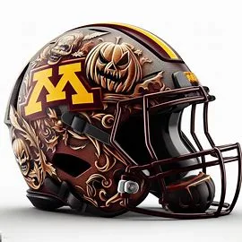 Minnesota Golden Gophers Halloween Concept Helmets