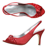 Red Silk Peep Toe by Payless ShoeSource
