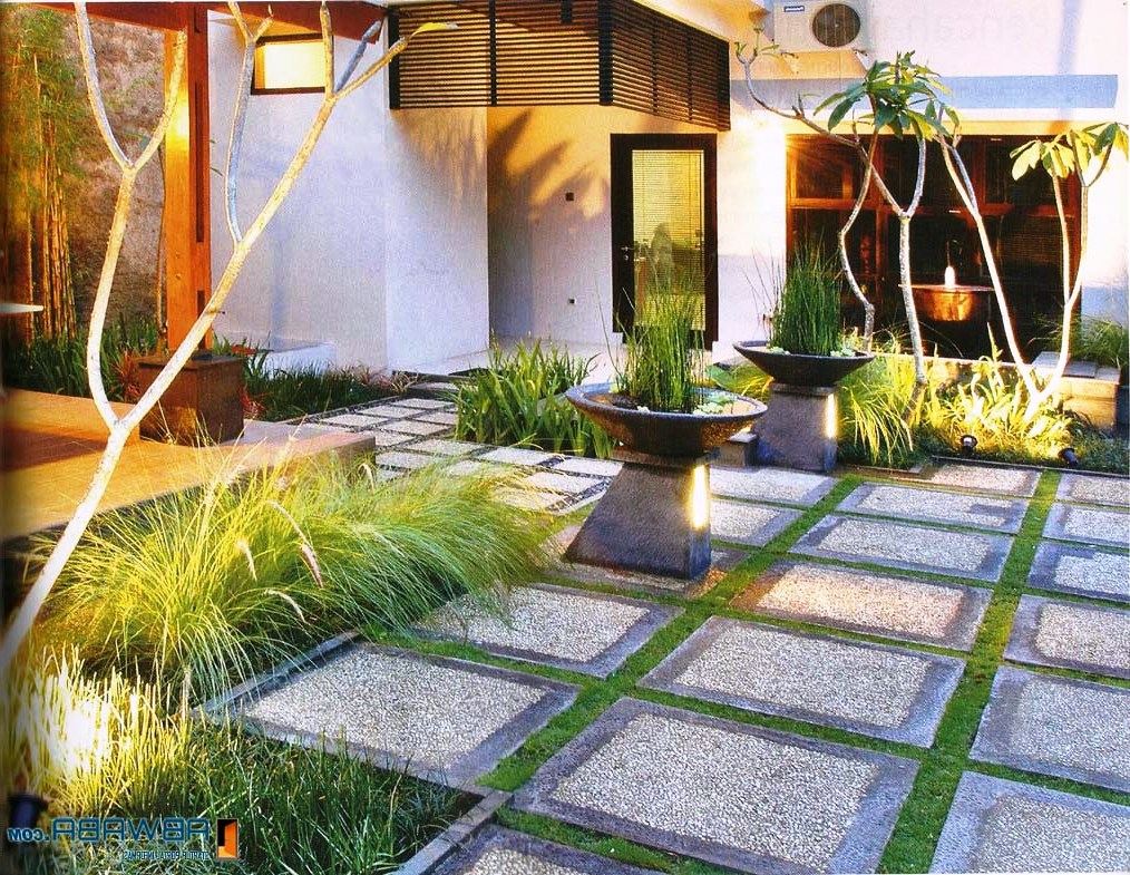 30 Desain Taman Rumah Mewah Minimalis Modern Tips Menatanya