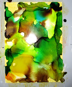 Ranger Adirondack Alcohol Inks Tim Holtz Yupo Paper  for the Funkie Junkie Boutique