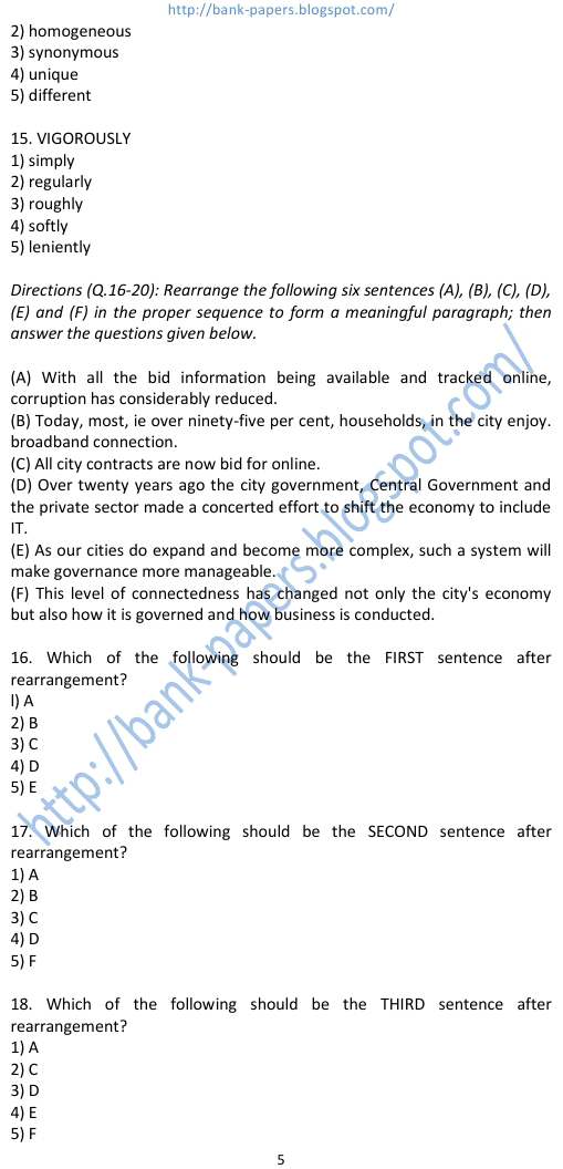 ibps clerk model question paper in hindi