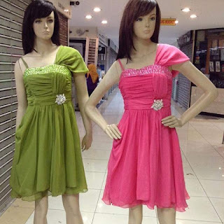 butik dress import murah jual rainbow dress murah