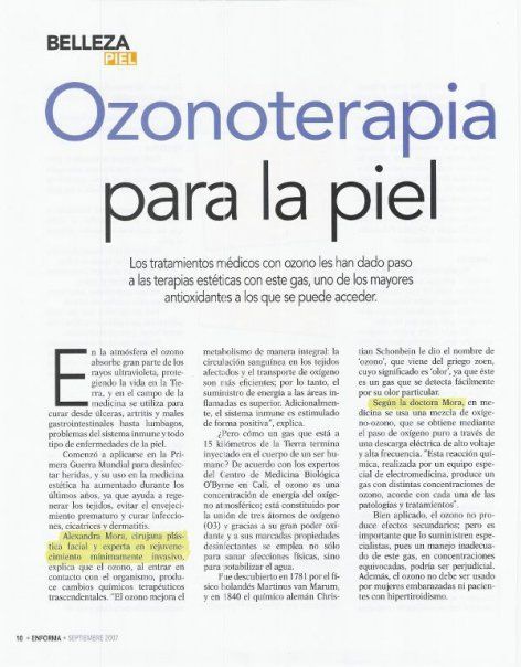 Cosmedicals Ozonoterapia Para La Piel