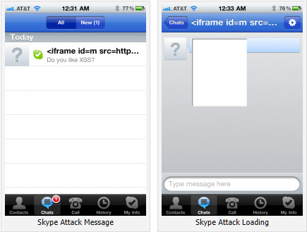 iPhone Skype XSS Vulnerability Lets Hackers Steal Phonebook [Video]