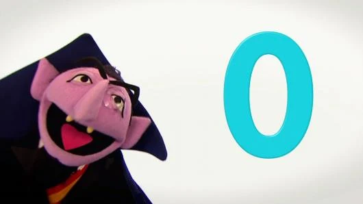 The Count and his friends introduce the number of the day 0.
