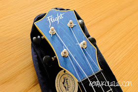 Flight TUSL-35 Concert Scale Soprano Ukulele headstock