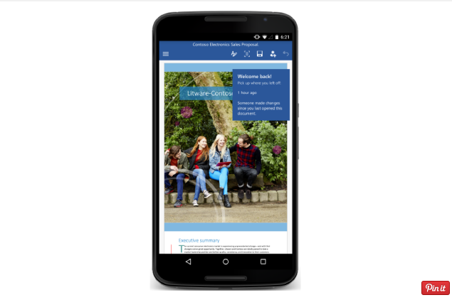 Cara Akses dan Share Dokumen Word dari Android Phone Anda