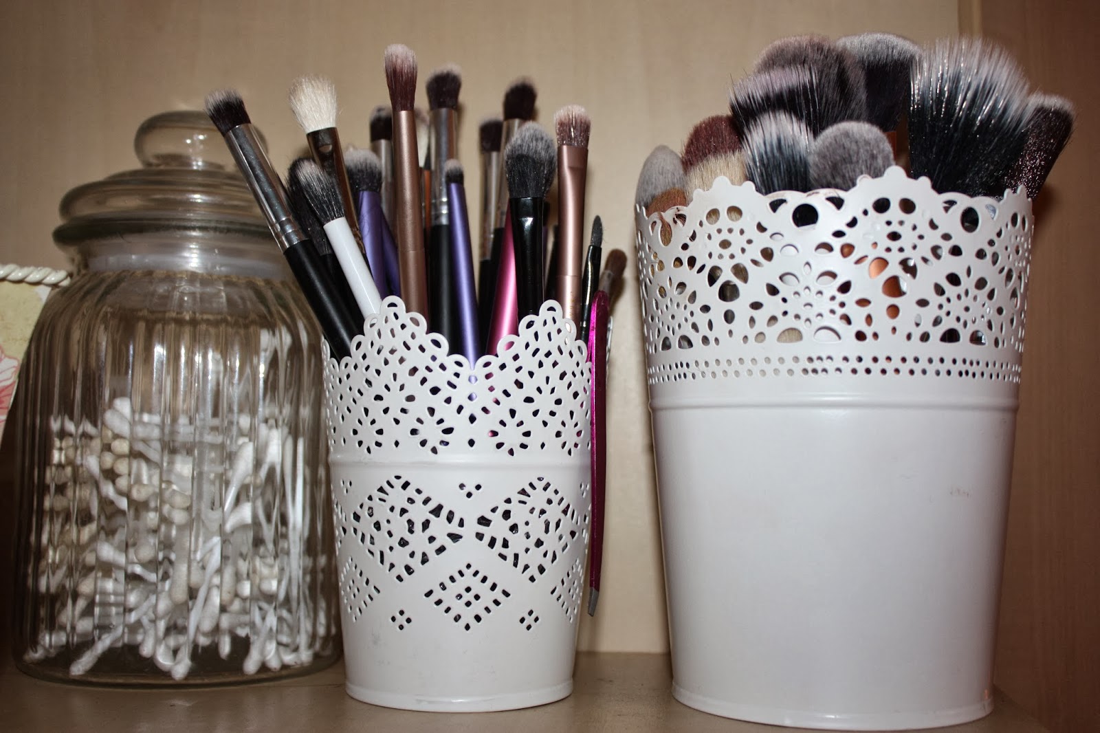 Glass Jars: Laura Ashley, Brush Holders: Ikea