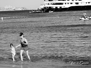 Los cabos beach black and white photography