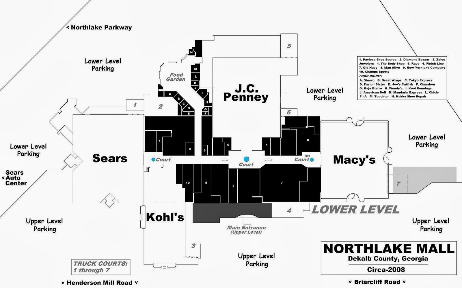 circa-2008 site plan of the center. The latest additions to the ...