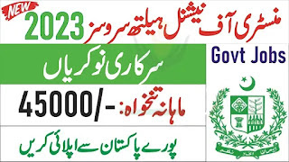 National Health Services Ministry Jobs 2023 - Online Form at www.nips.org.pk