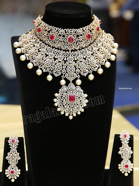 Two Tier Diamond Set and Jhumkas