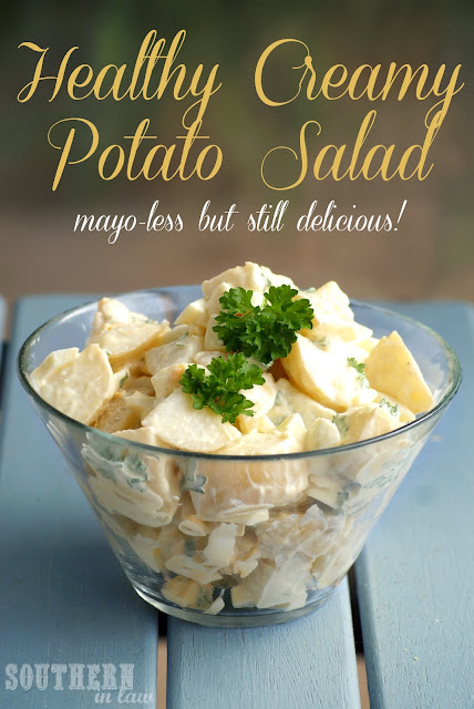 Healthy Potato Salad - Low Fat, Gluten Free, No Mayonnaise 