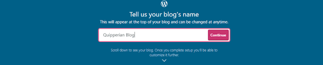 Membuat nama blog di wordpress