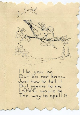 another 1924 children's Valentine, back