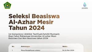 Seleksi Masuk Universitas Al-Azhar Mesir Tahun 2024 Dibuka, Ini Persyaratannya