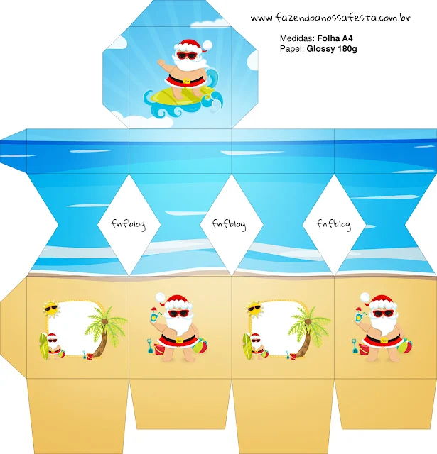 Christmas in the Caribbean: Free Printable Boxes.