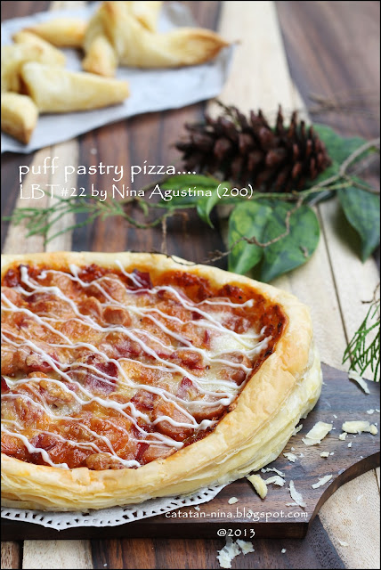 PUFF PASTRY PIZZA (LBT#22) - Catatan-Nina  Aneka Resep 