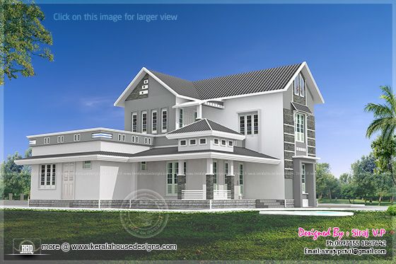 Villa side view