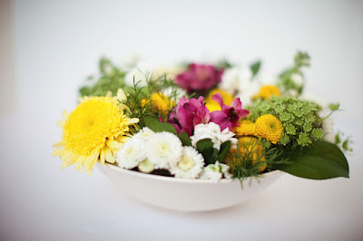in flower arrangement