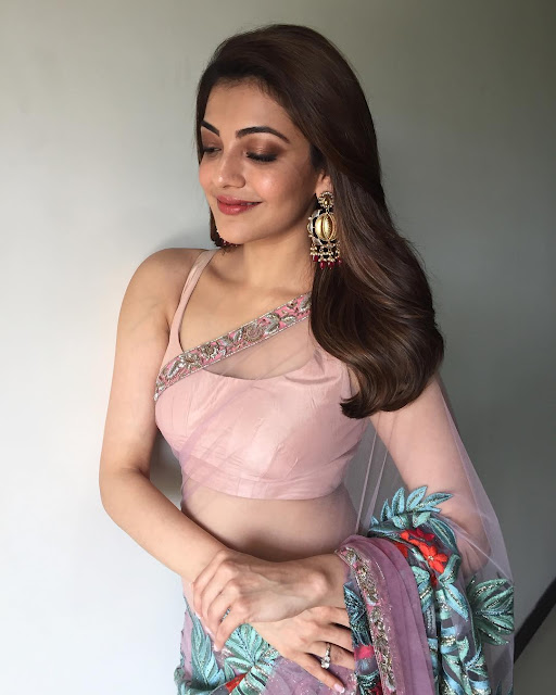 Actress Kajal Agarwal Hot Saree Photos