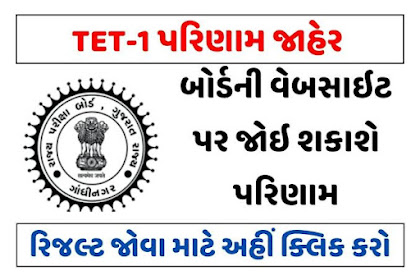 Gujarat TET 1 Result 2023