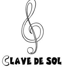 Clave de Sol para colorear